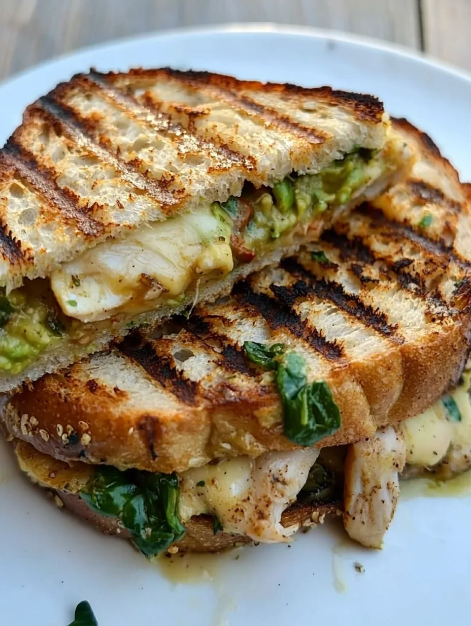 Toasty Chicken Chicken Avocado Cheese Toastie with Spinach and Tomato: An Incredible ...